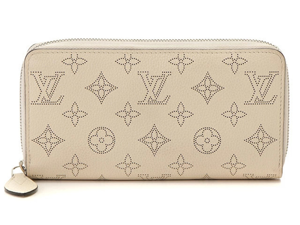 LOUIS VUITTON Zippy Wallet Mahina Ivory White T